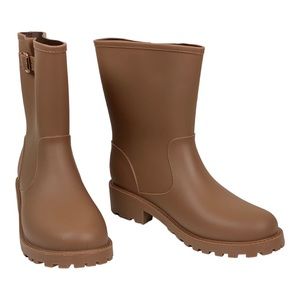 Style Co Millyy Cold Weather Buckled Rain Boots Chestnut Size 9
